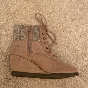 kohls nude heel booties